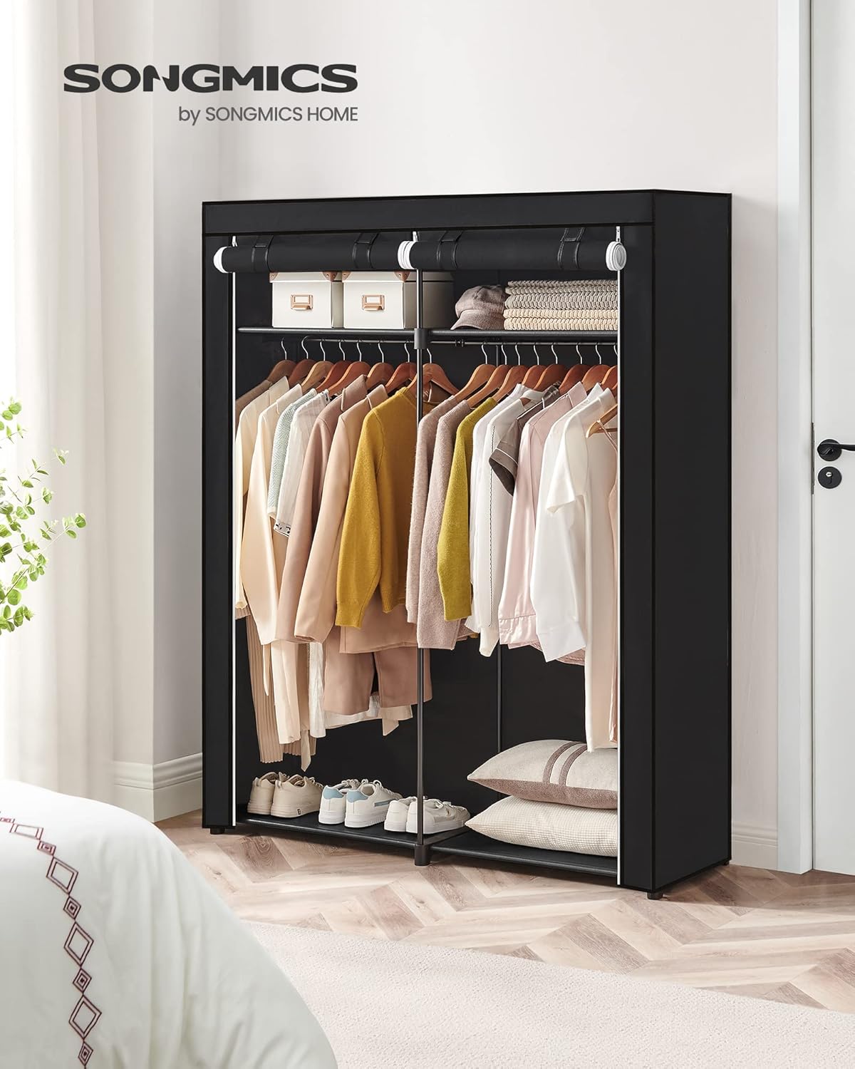 SONGMICS Wardrobe RYG02BK