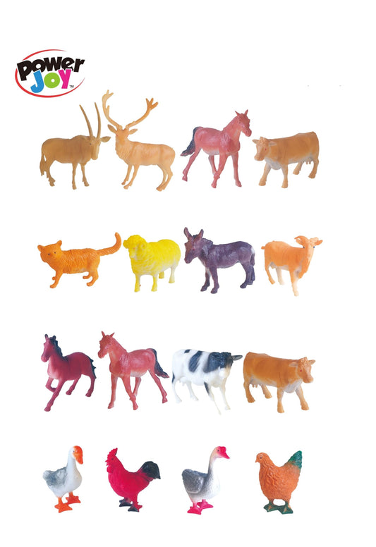 PJ Power Joy Animal Worldz Farm Animals 6-Inch