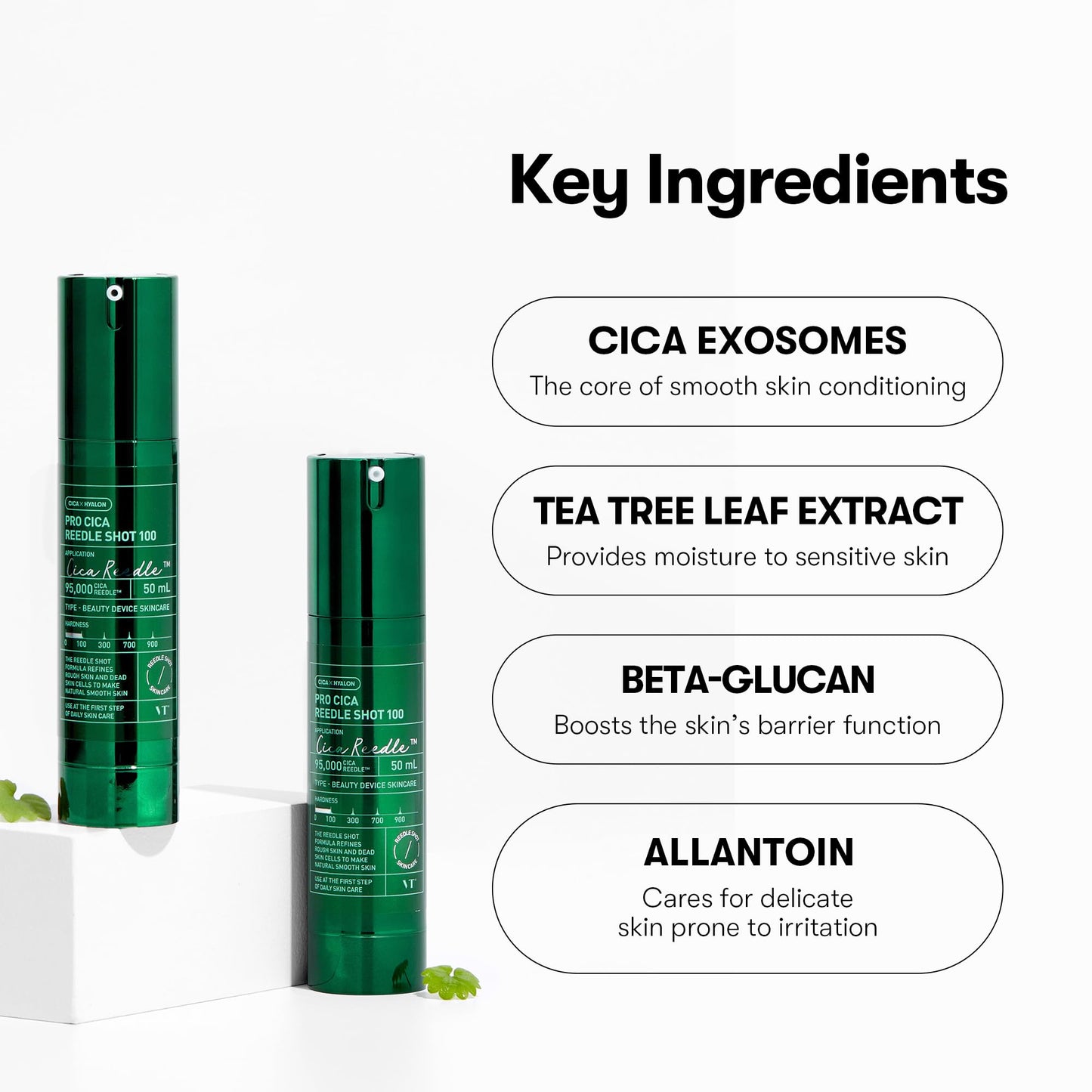 VT COSMETICS Pro Cica Reedle Shot 100, Centella Asiatica Microneedling Serum, Cica Exosome, Soothing, Hyaluronic Acid, Soft Skin, Glass Skin, Korean Skin Booster 1.69 Fl Oz.(50ml) - Medaid International