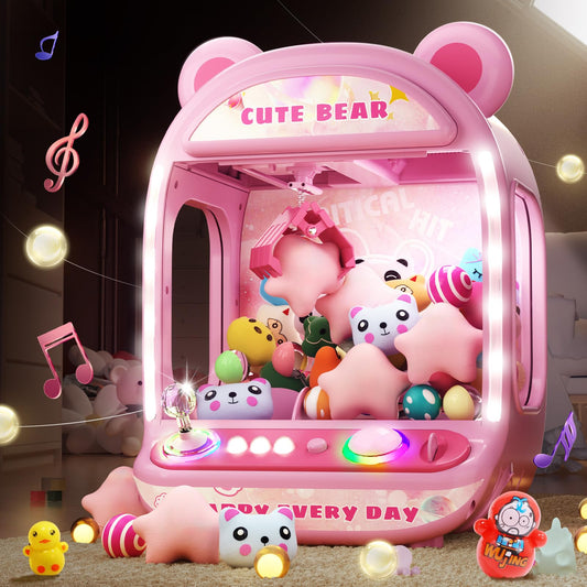 Claw Machines for Kids,Unicorns Toys for Girls Age 6+,Kids Games Mini Vending Machine with Squishy Toy Candy Dispenser Machine,Claw Game,Gifts for Girls Age 8-12