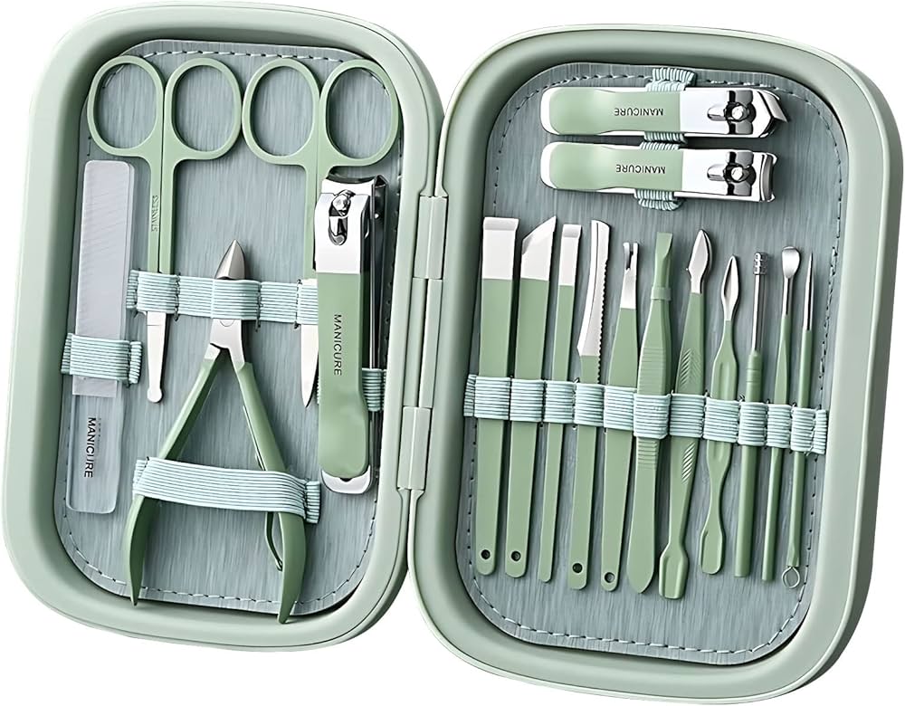 Professional Nail Manicure Set | 18 In 1 طقم مانيكيور احترافي 18 في 1