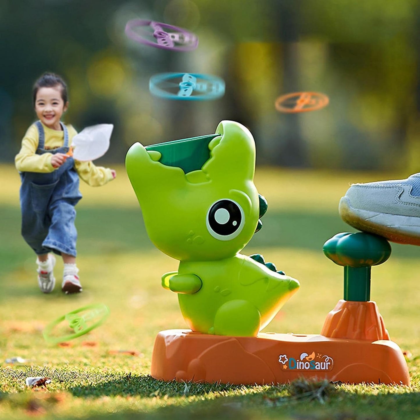 Dinosaur Frisbee Shooter Game