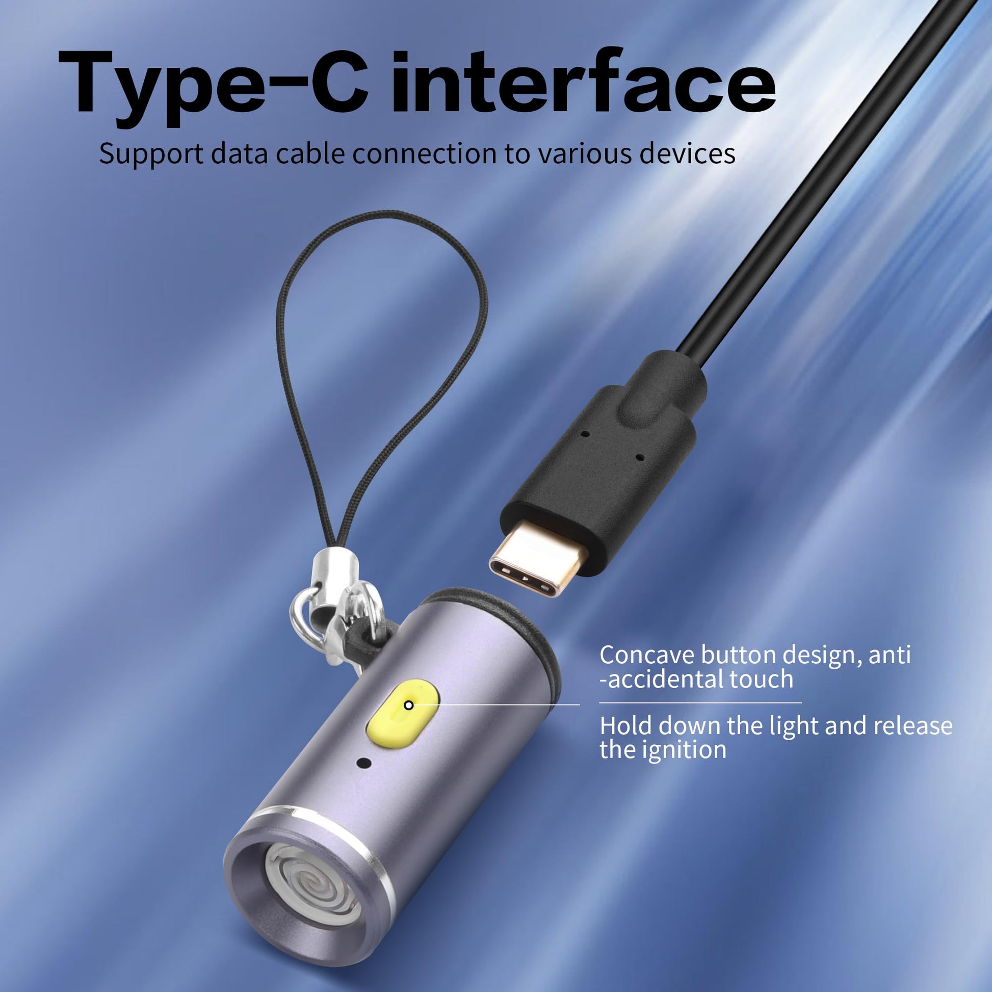 YAODHAOD Electric Lighter USB C, Windproof Flameless Lighter,Type C Mini Portable Electric Lighter Suitable for USB Type C Device Chargers, Power Banks（2PCS） (Purple) - Medaid International