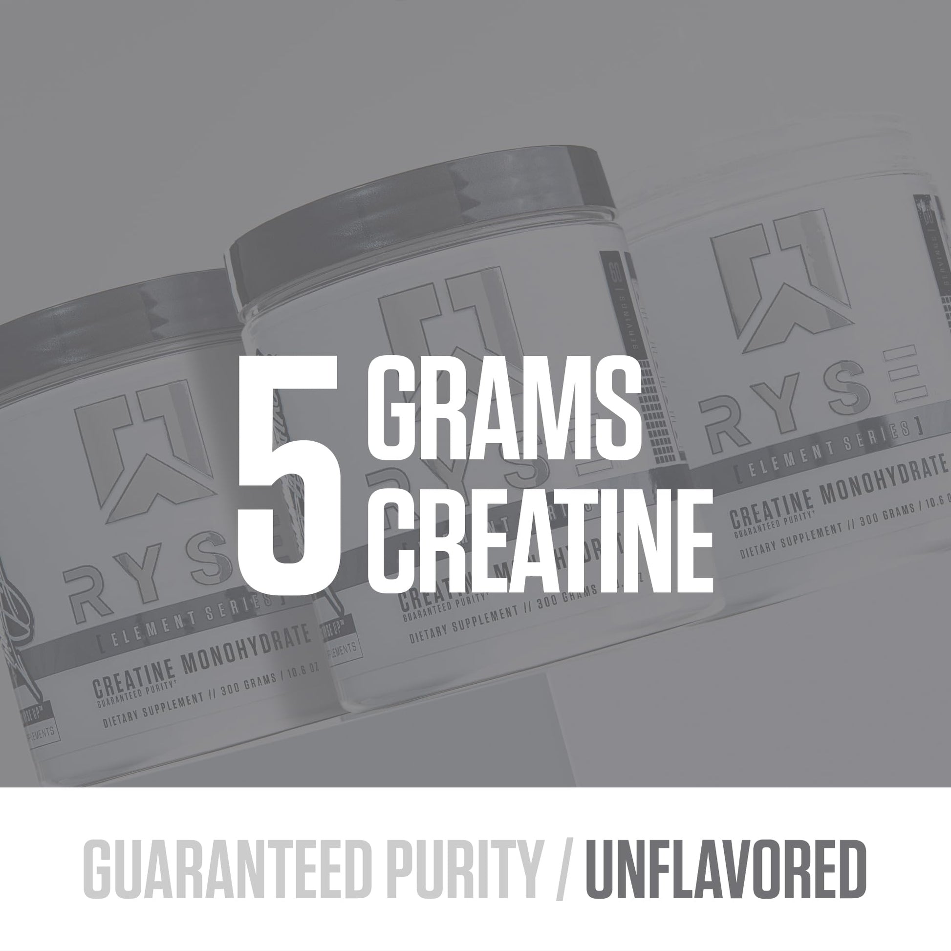RYSE Creatine Monohydrate Powder - Unflavored - Supports Men & Women Lean Muscle Growth, Strength, Power, and Endurance - Helps Reduce Fatigue and Improve Workout Recovery - 60 Servings - Medaid International