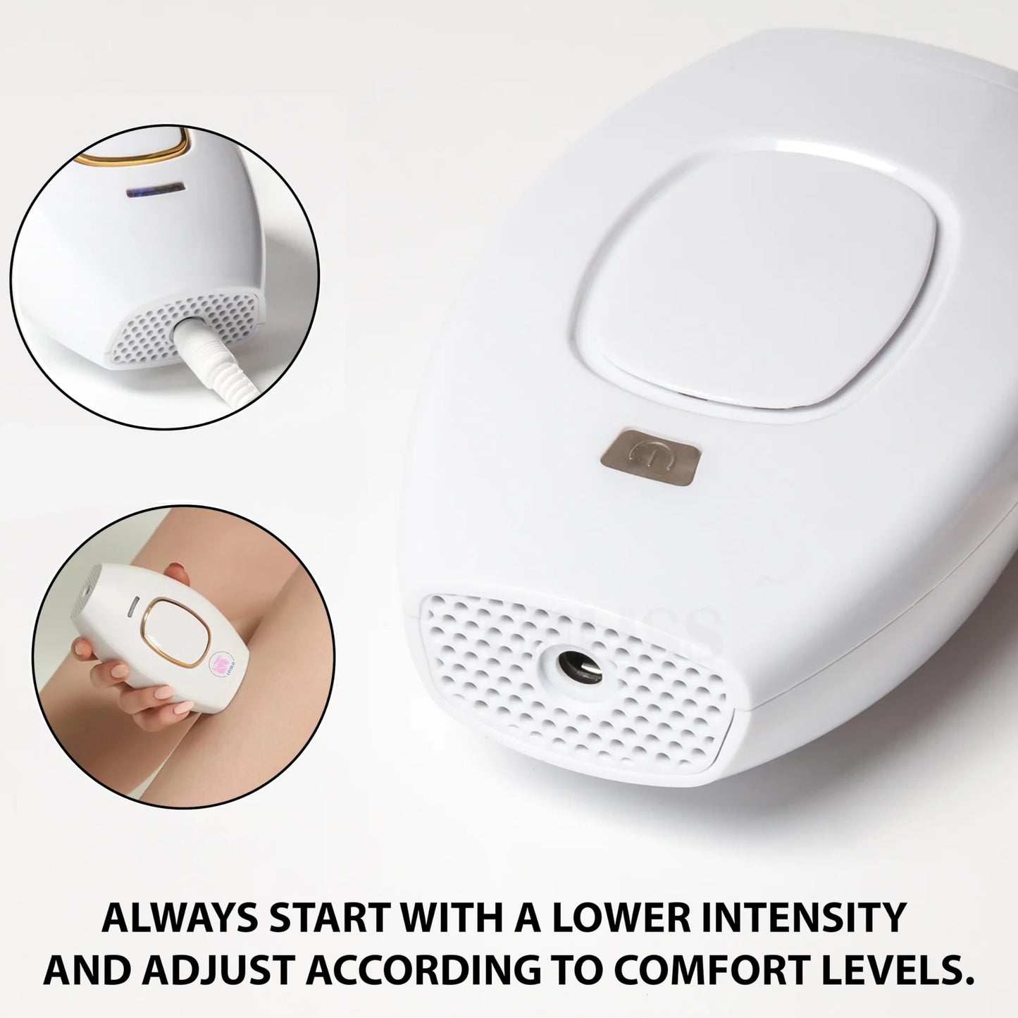 LIVGLO Laser Hair Remover Painless & Portable Device for Smooth Skin Easy-to-Use Gentle Hair Reduction for Home Use - Medaid International