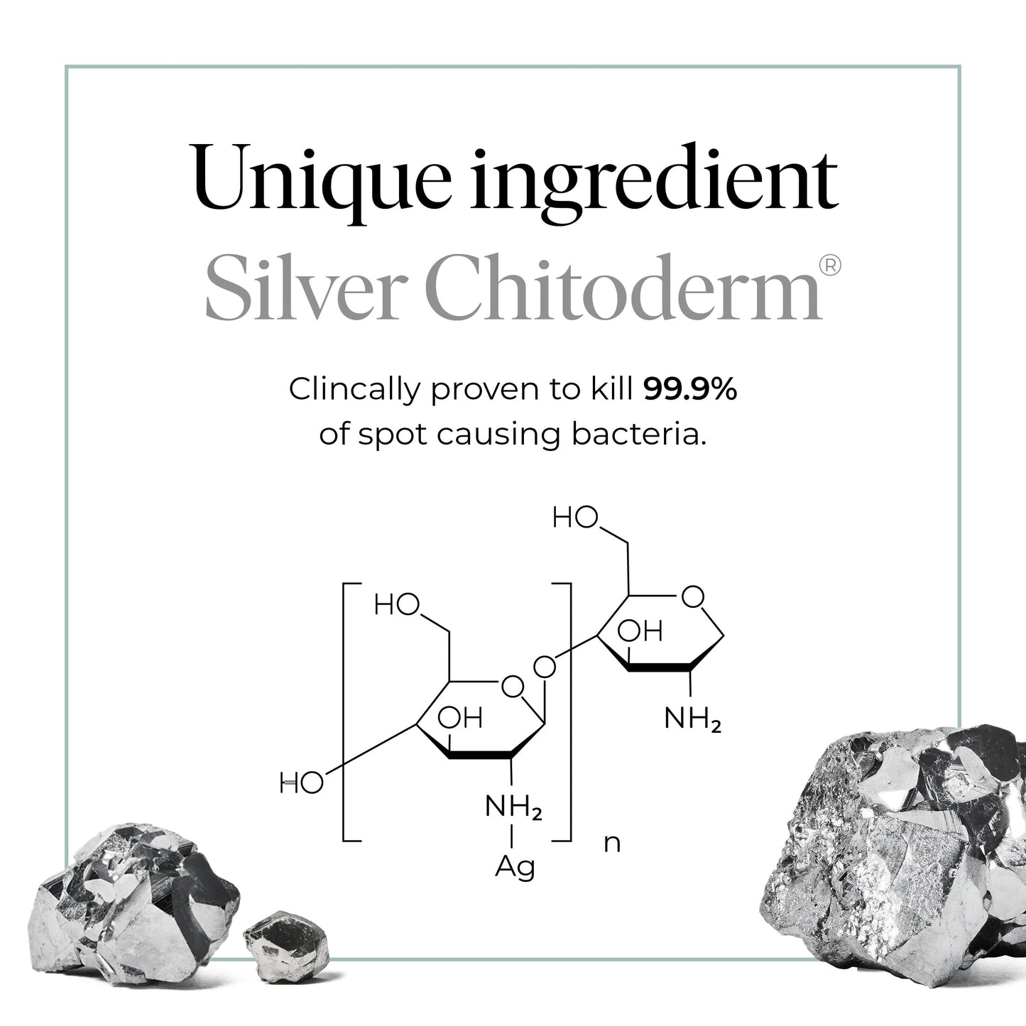 47 Skin | Hydrating Face Serum with Silver Chitoderm for ALL Skin Types | Clears Acne, Prevents & Heals Breakouts & Blemishes, Repairs Scars | Moisturises and Nourishes For Smooth Skin | 15ml - Medaid International