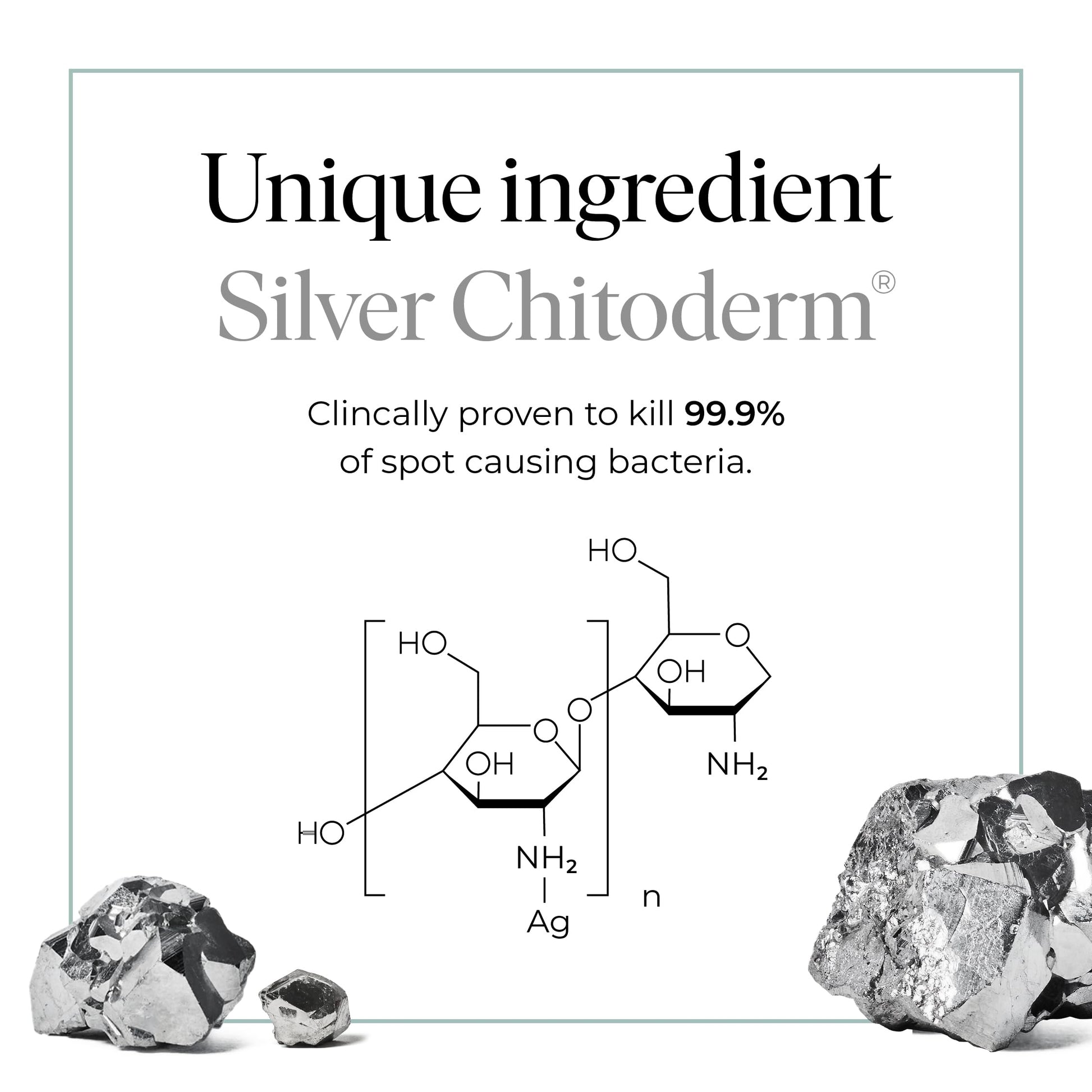 47 Skin | Hydrating Face Serum with Silver Chitoderm for ALL Skin Types | Clears Acne, Prevents & Heals Breakouts & Blemishes, Repairs Scars | Moisturises and Nourishes For Smooth Skin | 15ml - Medaid International