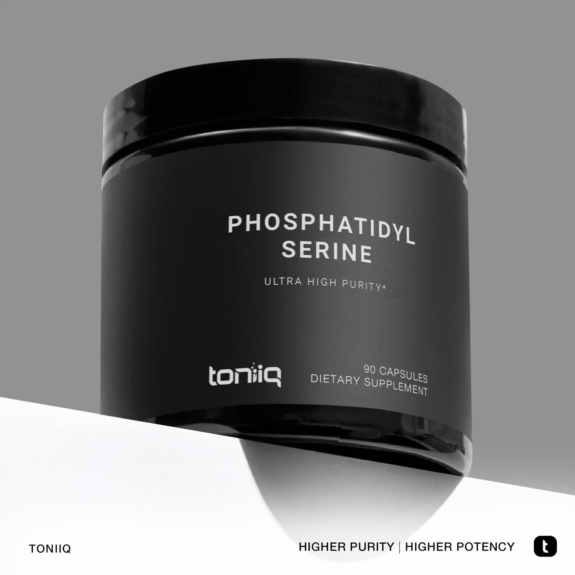 Toniiq Phosphatidylserine - 400mg Formula - World’s First 50% Purity - Highest Purity in The US - Soy Free Phosphatidylserine Supplement - 90 Veggie Capsules - Medaid International