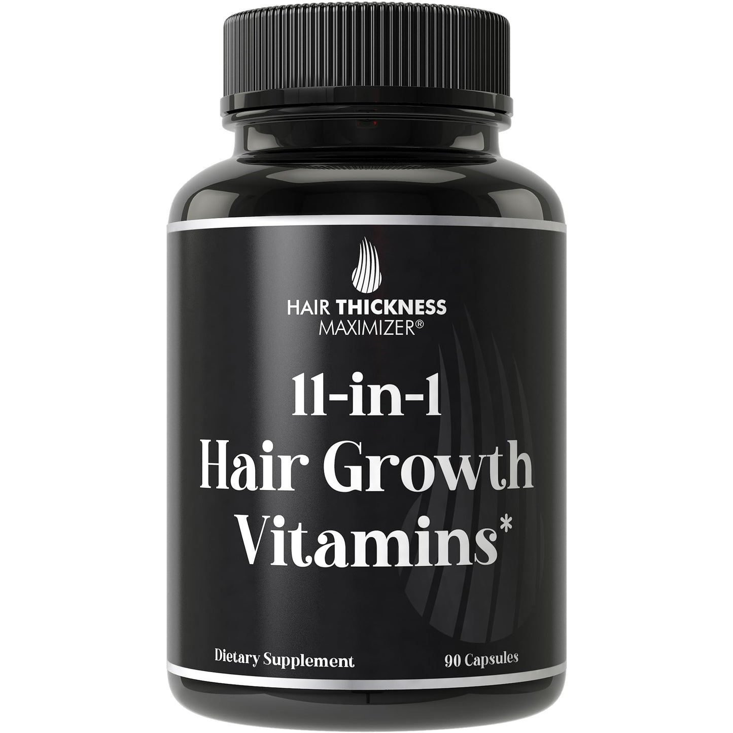 11-in-1 Vegan Hair Growth Vitamins for Thinning & Brittle Hair – Advanced Vitamin Complex with 5000mcg Biotin, Pumpkin Seed, Zinc. Supports Thicker, Healthier-Looking Scalp for Women & Men - Medaid International