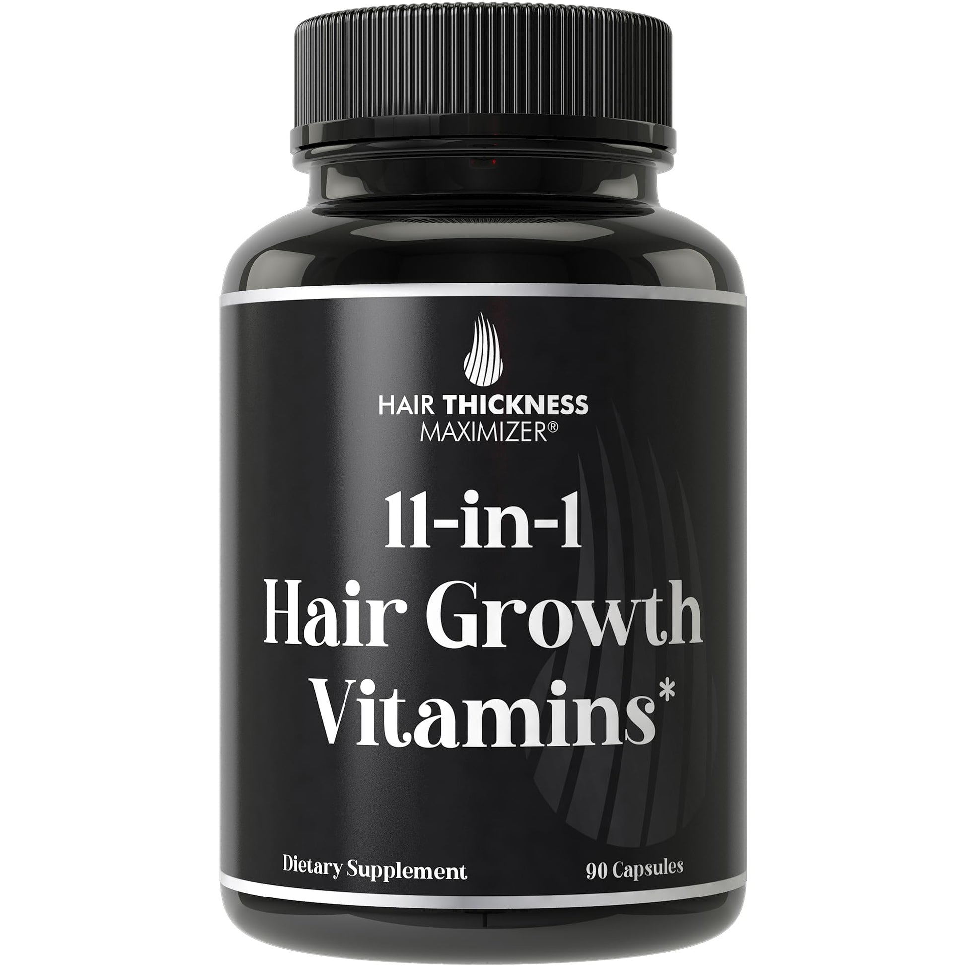 11-in-1 Vegan Hair Growth Vitamins for Thinning & Brittle Hair – Advanced Vitamin Complex with 5000mcg Biotin, Pumpkin Seed, Zinc. Supports Thicker, Healthier-Looking Scalp for Women & Men - Medaid International