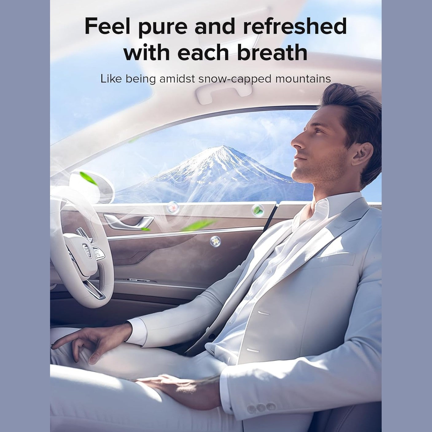 Smart Car/Home Air Fresheners with 2 Refills Last 200+ Hours