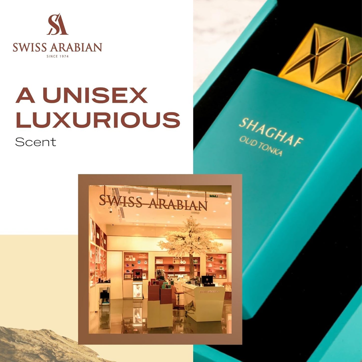 Swiss Arabian Shaghaf Oud Tonka - Vanilla Perfume with Warm Amber Fragrance - Earthy and Woody Allure - Enchanting Fusion of Arabic Perfume - 2.5 oz - Medaid International