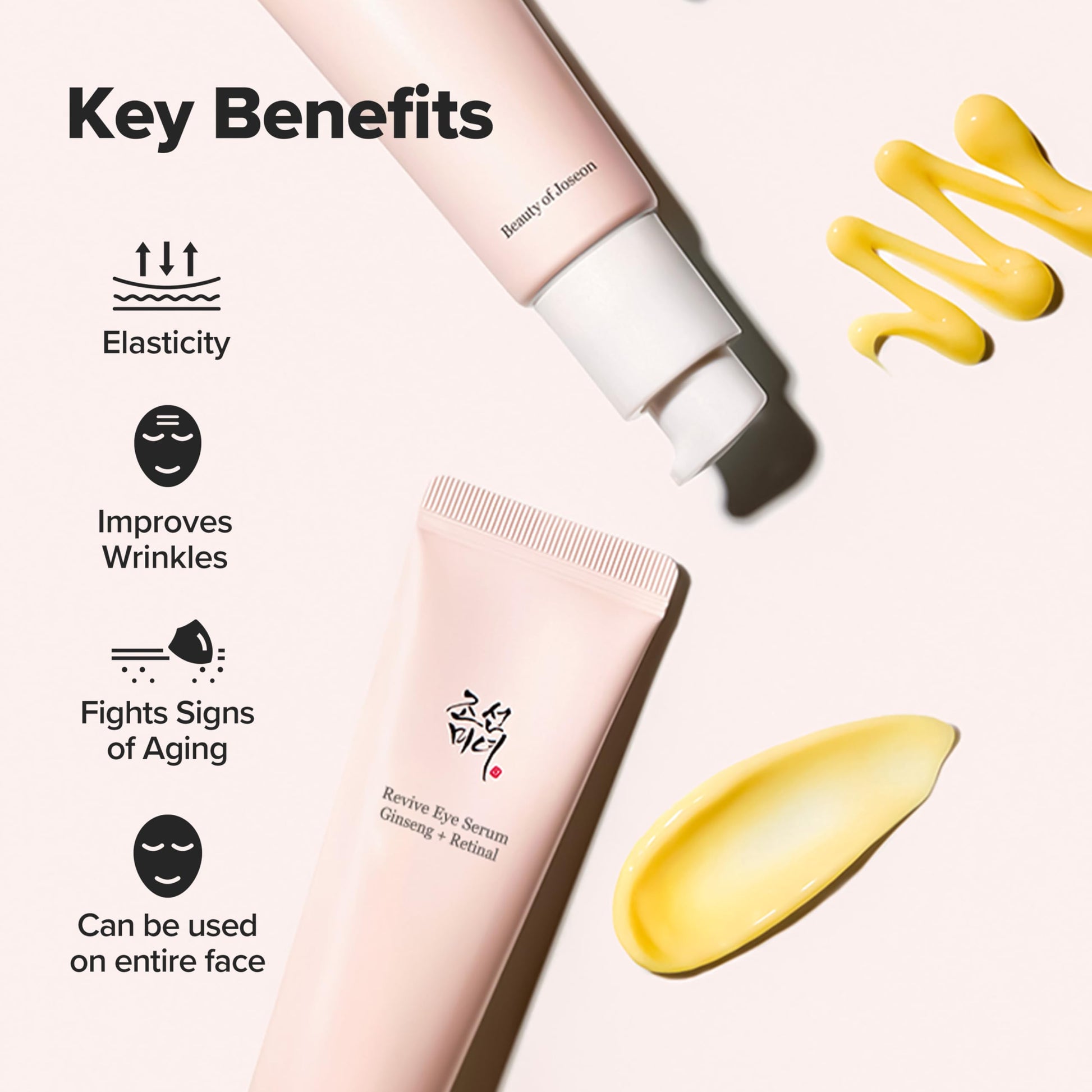 Beauty of Joseon Revive Eye Serum with Retinal Niacinamide Peptide for Face Under Eyes Wrinkles Dark Circles Moisturizer Cream Korean Skincare 30ml, 1 fl.oz * 2pack - Medaid International