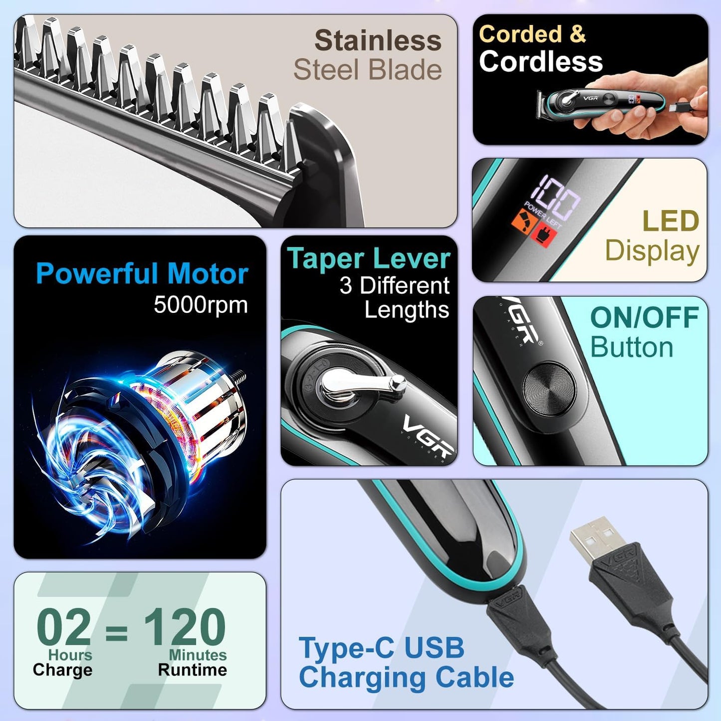 VGR Blade Trimmer V-075