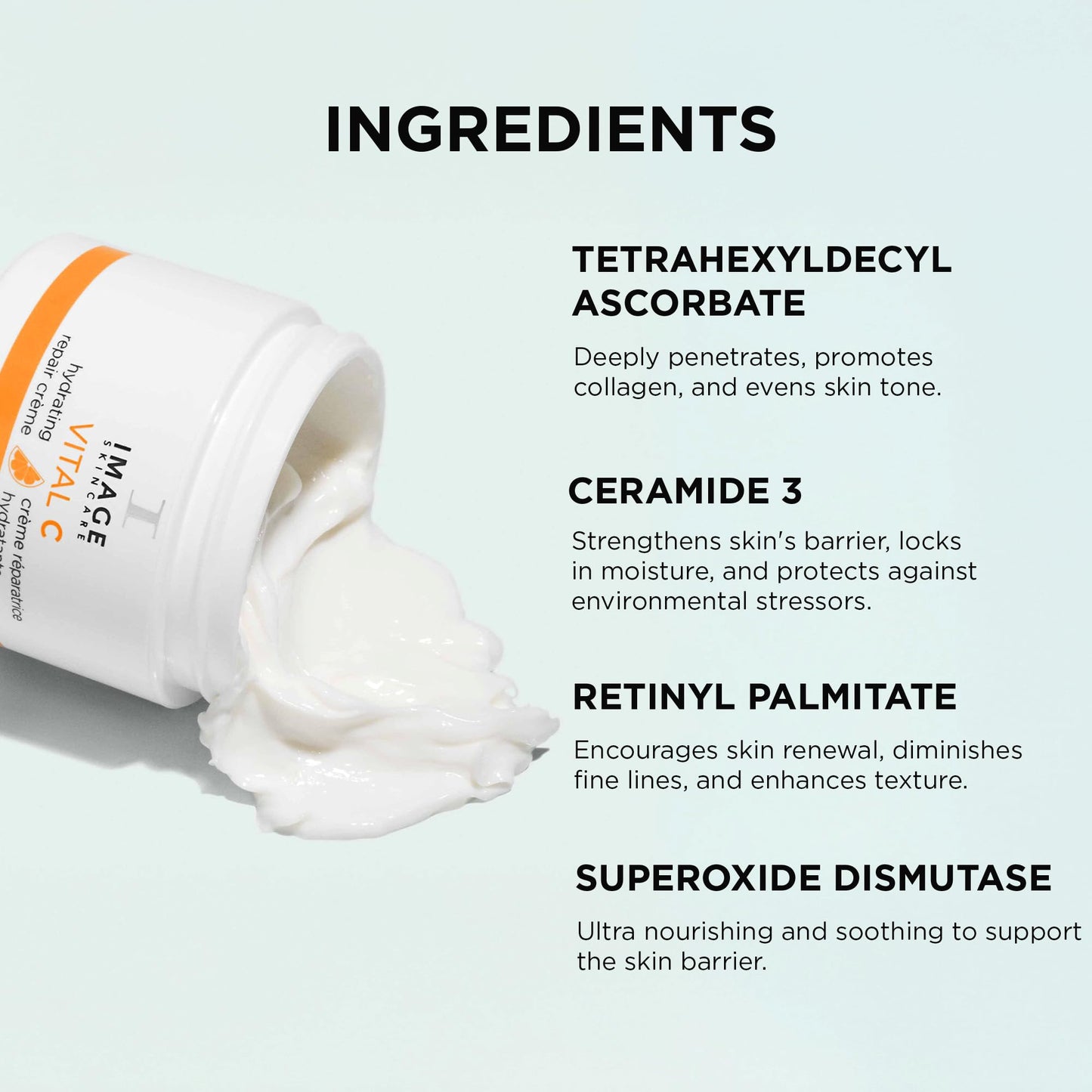 IMAGE Skincare, VITAL C Hydrating Repair Crème, Holiday Beauty Stocking Stuffer, Face Night Cream with Hyaluronic Acid, Discovery Size, 1oz - Medaid International