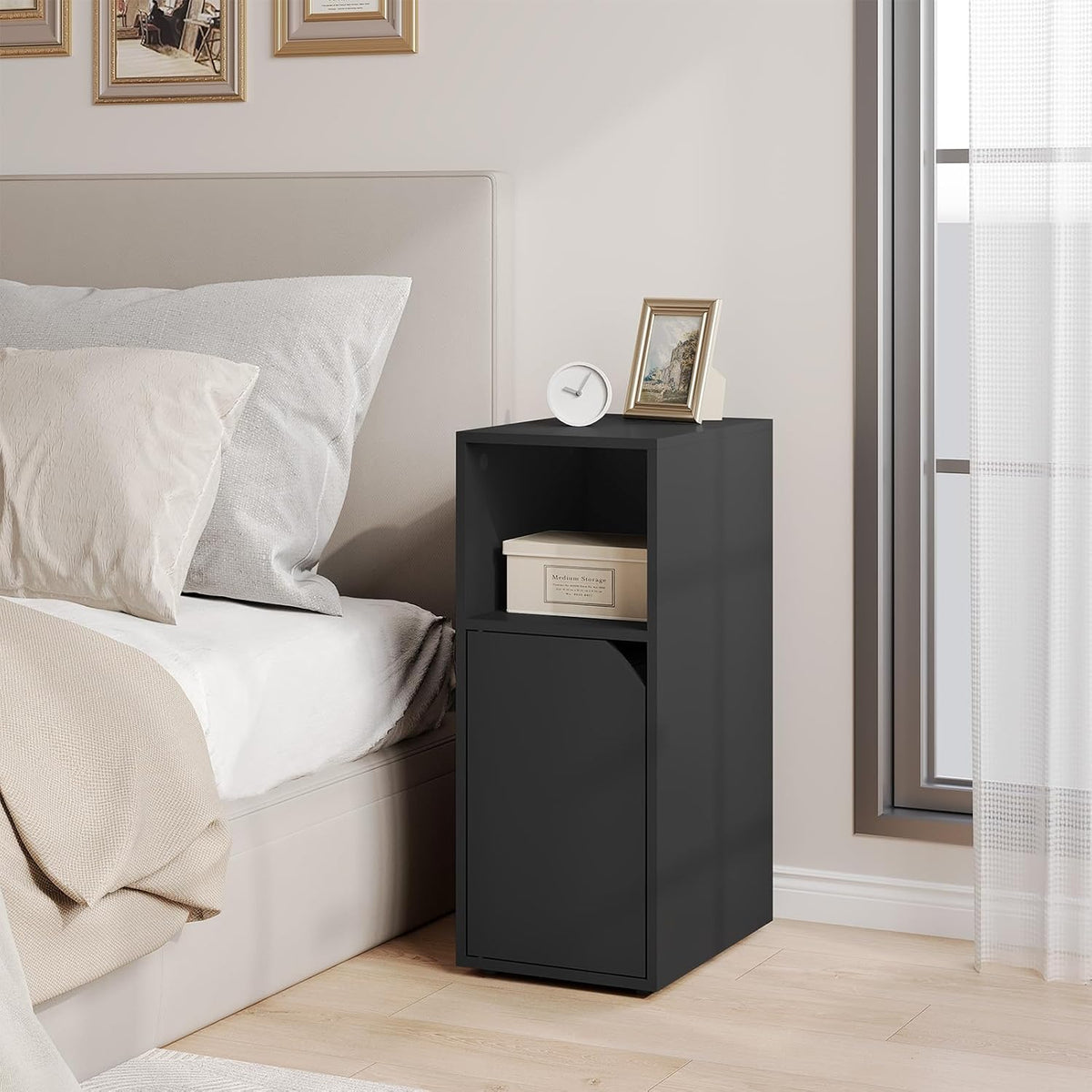 WOLTU Slim Wood Bedside Table (NTS16SZ)