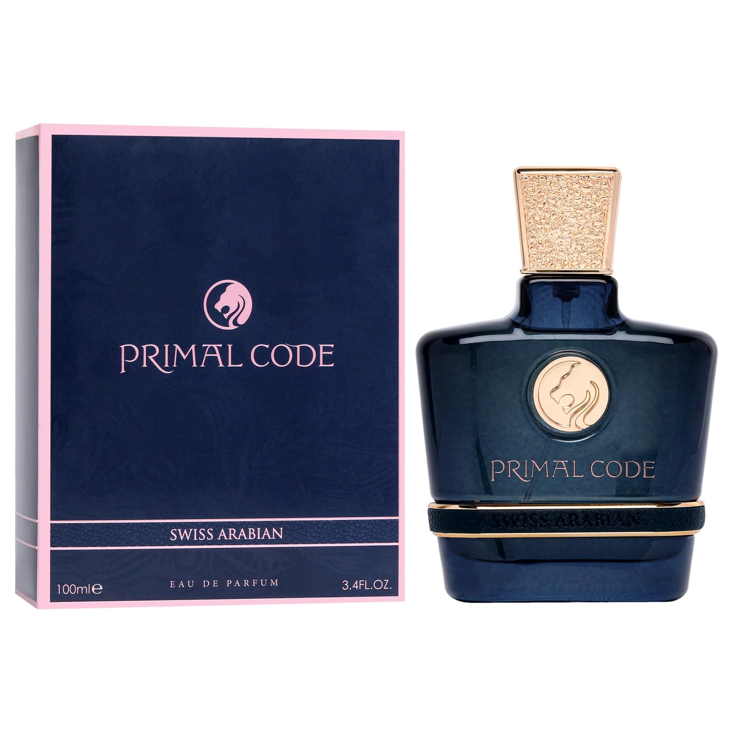 Swiss Arabian Primal Code - Luxury Products From Dubai - Long Lasting, Addictive Personal EDP Spray Fragrance - Seductive Signature Aroma - 3.4 Oz - Medaid International