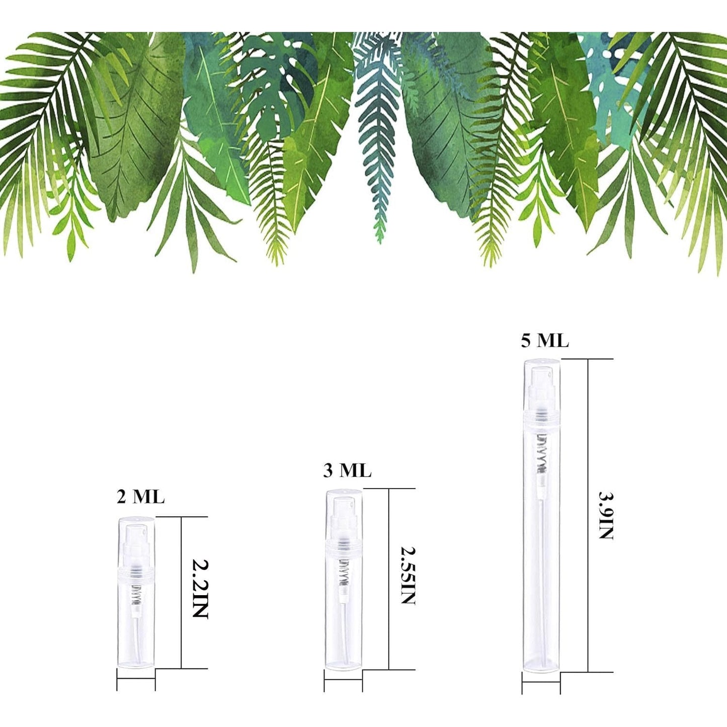 Csdtylh Mini Spray Bottle 100PCS 2ML Clear Plastic Empty Sample Containers Fine Mist Perfume Travel Refillable Spray Bottle Perfume Atomizer Small Travel Size Spray Bottle for Cleaning, Essential Oils - Medaid International