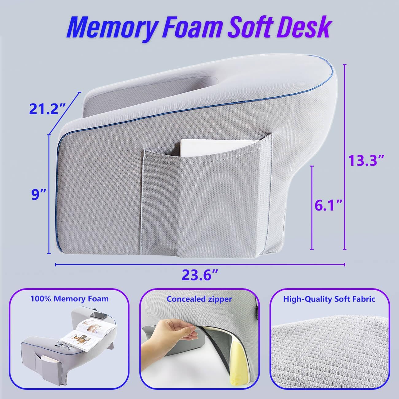 Original  High-Density Sponge Arm Rest Pillow for Reading, Working, Playing Steam Deck
