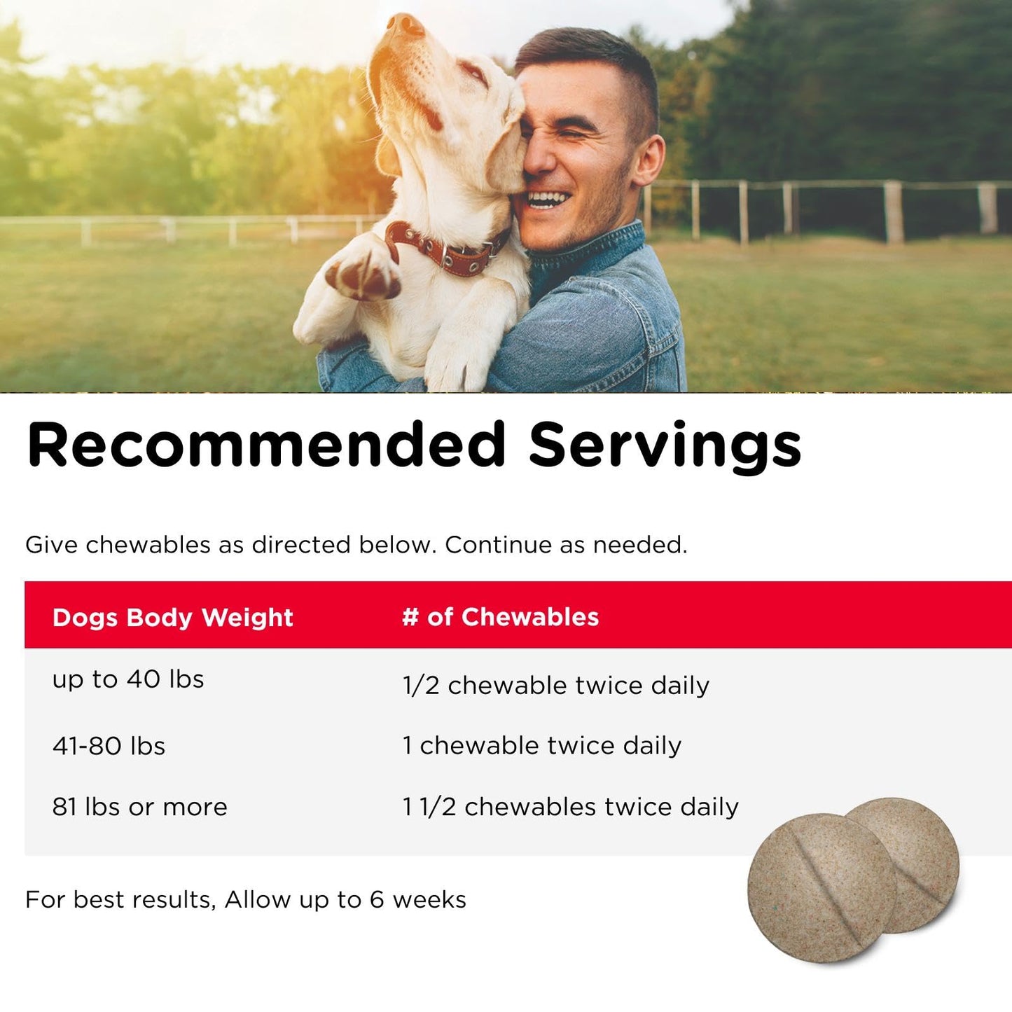 Nutri-Vet Advanced Strength Hip & Joint Chewable Dog Supplements - Formulated with Glucosamine & Chondroitin to Support Dog Cartilage & Mobility - 150 Tablets