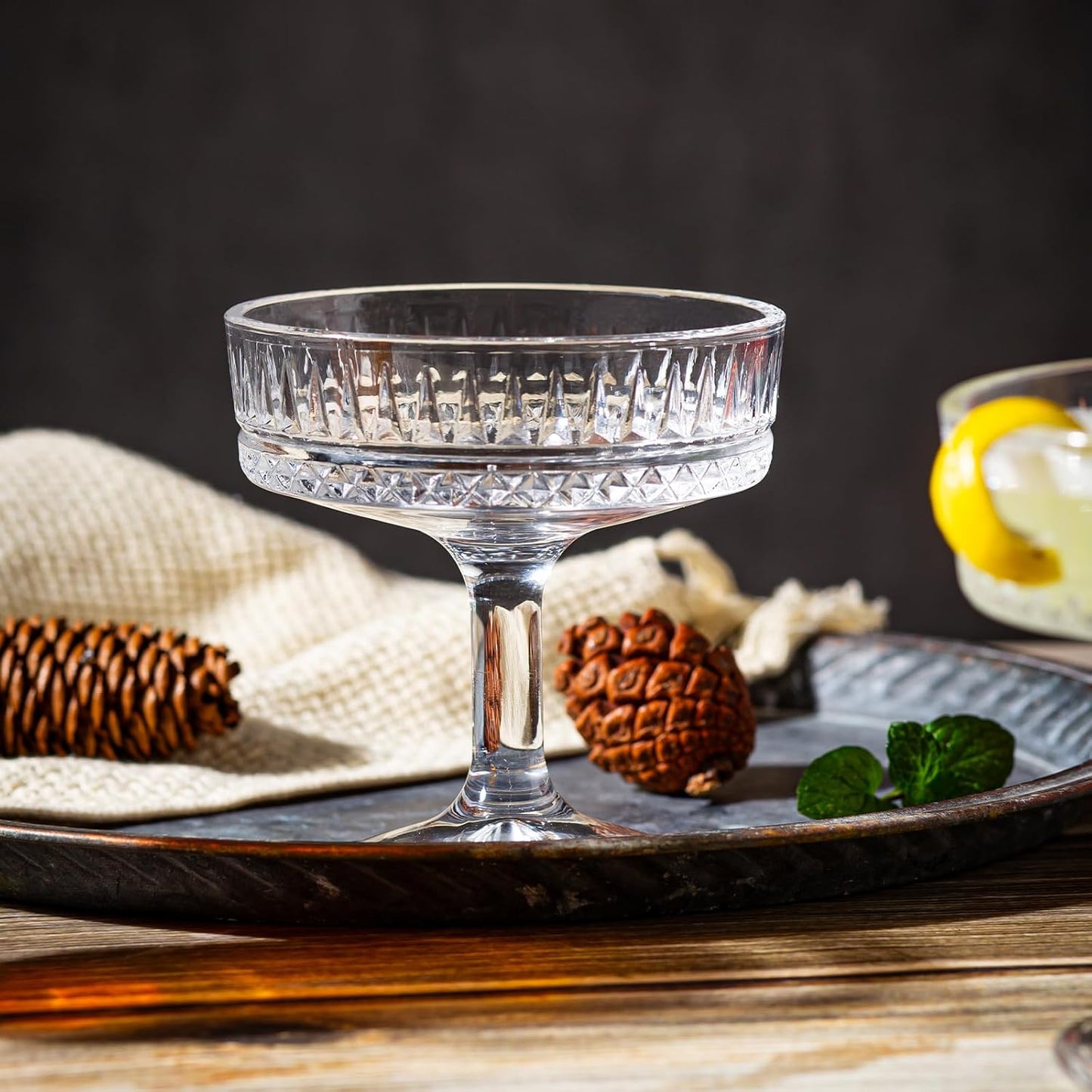 Set Of 6 Elegant Glass Cup