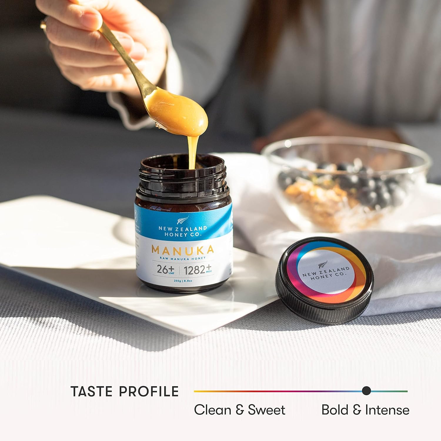 New Zealand Honey Co. Raw Manuka Honey UMF 26+ / MGO 1282+ | 8.8oz, Authentic UMF & MGO Certified, Traceable Hive to Home - Medaid International