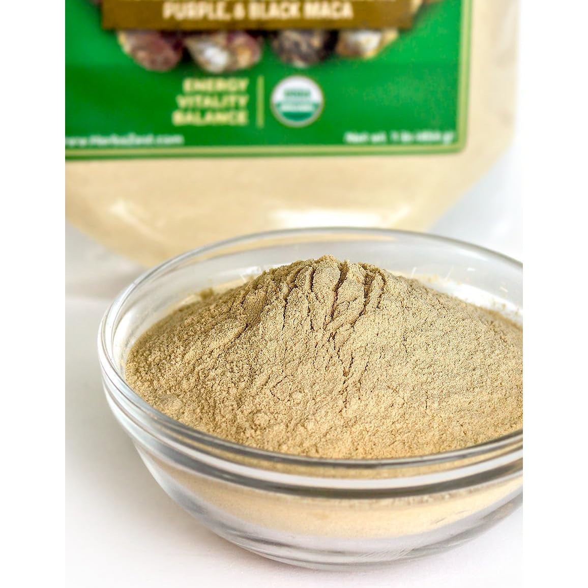 HerbaZest Maca Powder Organic – 1 LB – USDA Certified, Vegan & Gluten Free Superfood – Perfect for Smoothies, Juices, Baking, Yogurt & Cereal - Medaid International