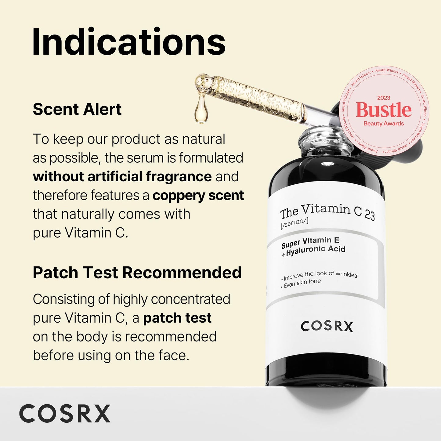 COSRX Pure Vitamin C 23% Serum with Vitamin E & Hyaluronic Acid, Hydrating Facial Serum for Fine Lines, Uneven Skin Tone & Dull Skin, 0.7oz/20g, Korean Skin Care - Medaid International