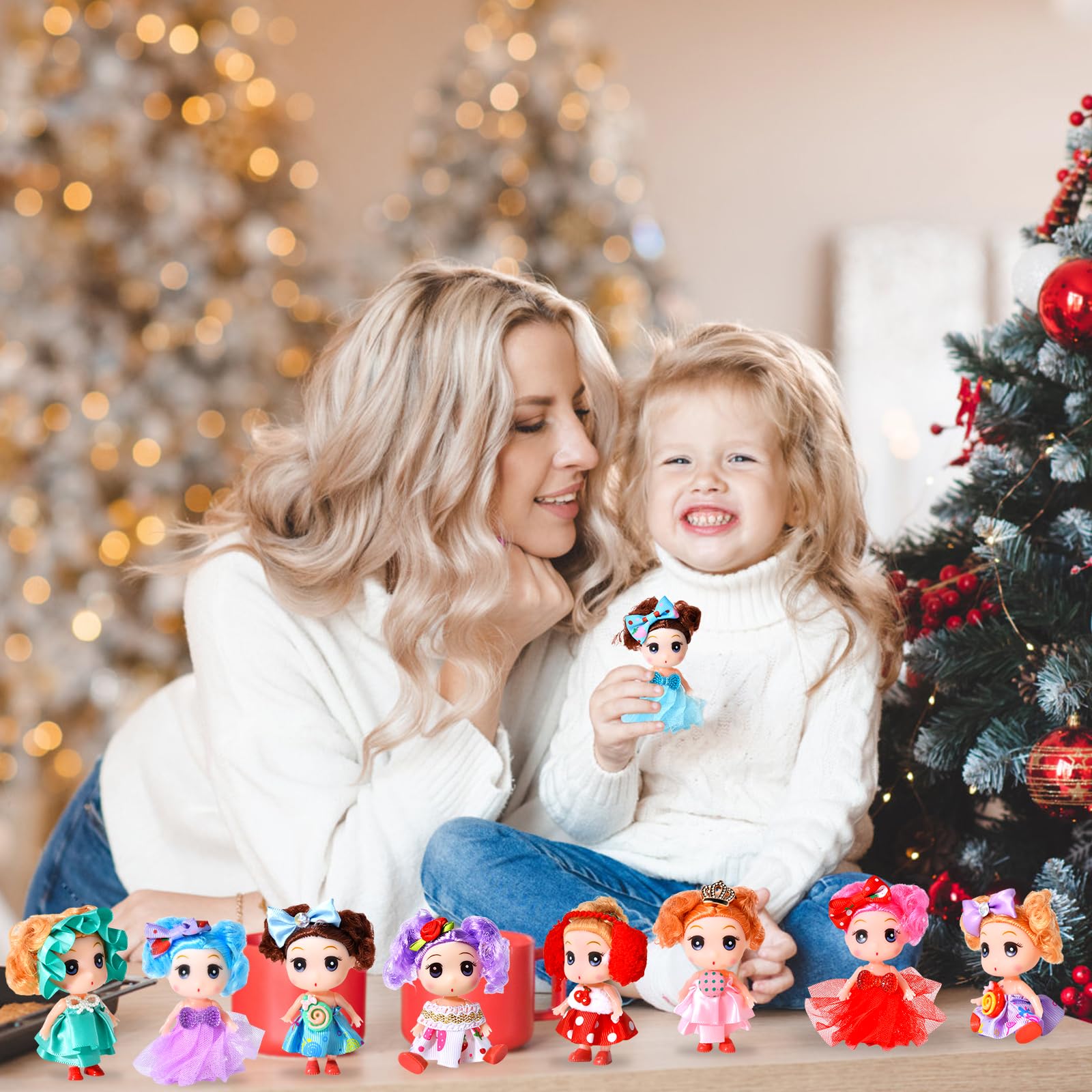 Advent Calendar 2025 for Girls - Christmas Princess Dolls Advent Calendar Gifts, Christmas Countdown 24 Days for Toddler Kids Girls - Medaid International