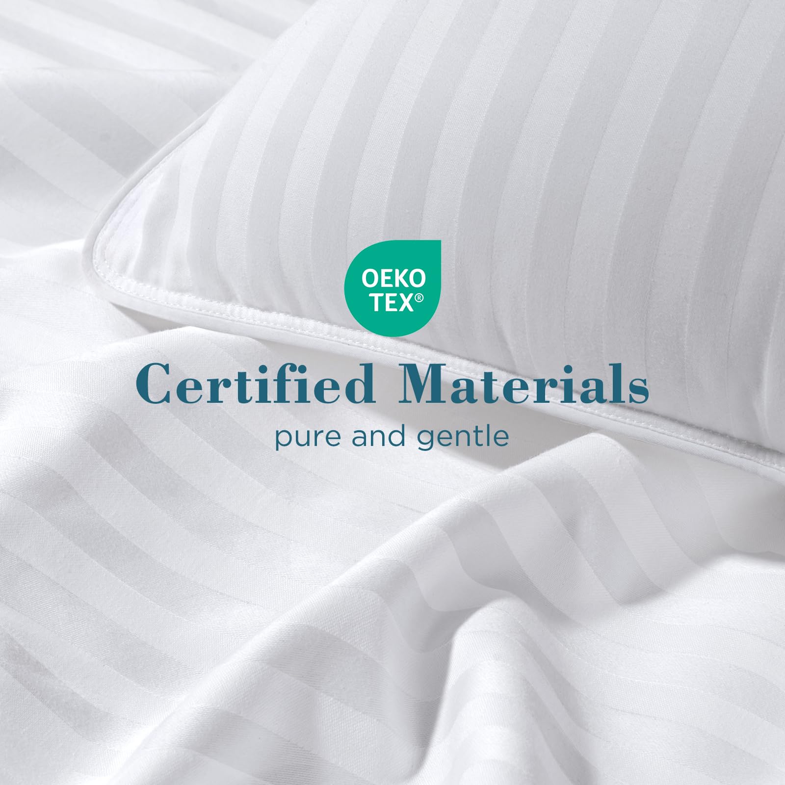 viewstar Bed Pillows Queen Size Set of 2, Hotel Collection, Down Alternative Pillow for Back, Stomach or Side Sleepers, Soft - Medaid International
