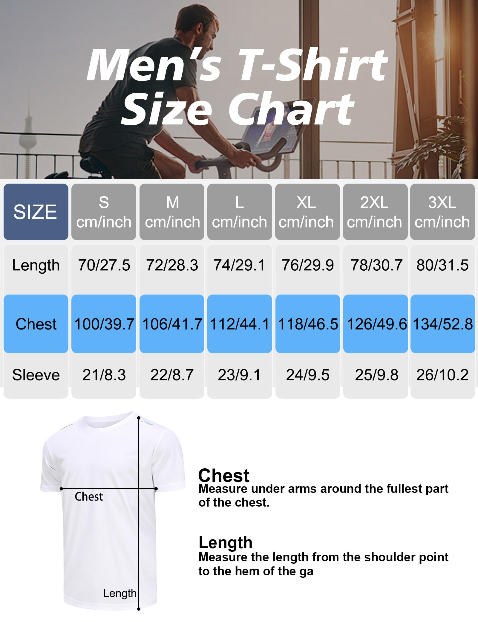 Zoofly Mens Tshirt 3 Pack Gym Workout T Shirts Quick Dry Sports T-Shirt Crew Neck Short Sleeve Athletic T Shirt, White/White/White M - Medaid International