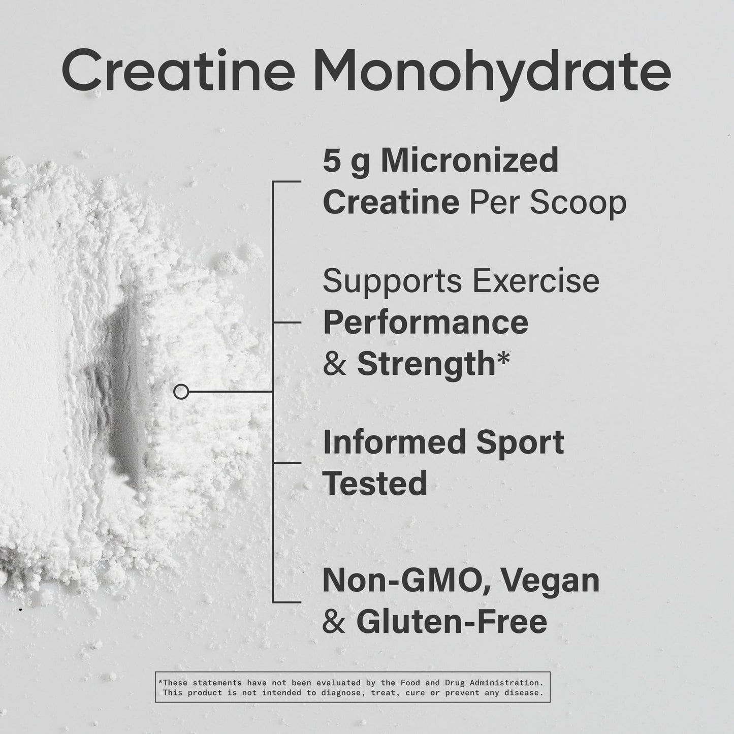 Sports Research Creatine Monohydrate - Gain Lean Muscle, Improve Performance and Strength and Support Workout Recovery* - 5 g Micronized Creatine - 17.46 oz - Medaid International