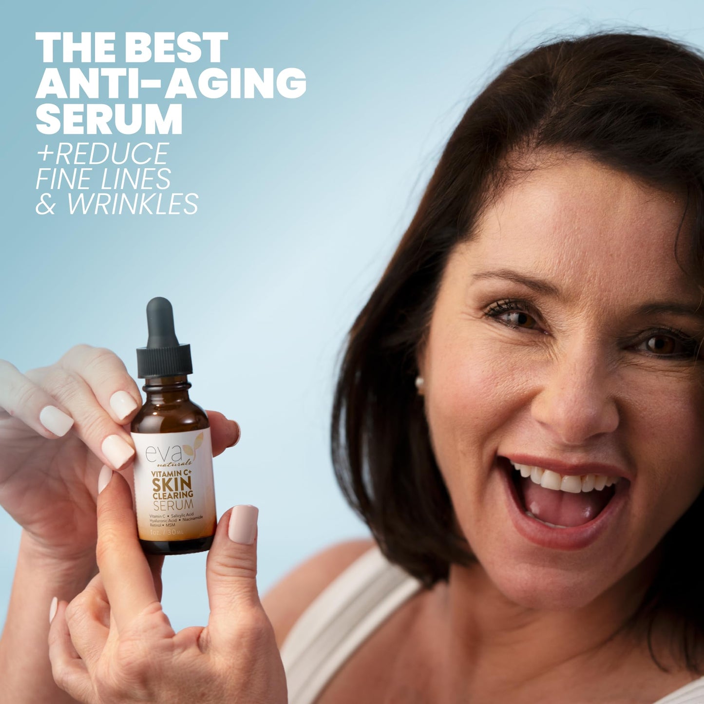 Vitamin C Serum for Face with Retinol & Salicylic Acid – Skin Clearing Acne Spot Treatment with Niacinamide, Hyaluronic Acid, MSM – Anti-Aging Facial Serum for Dark Spots and Blemishes - Medaid International