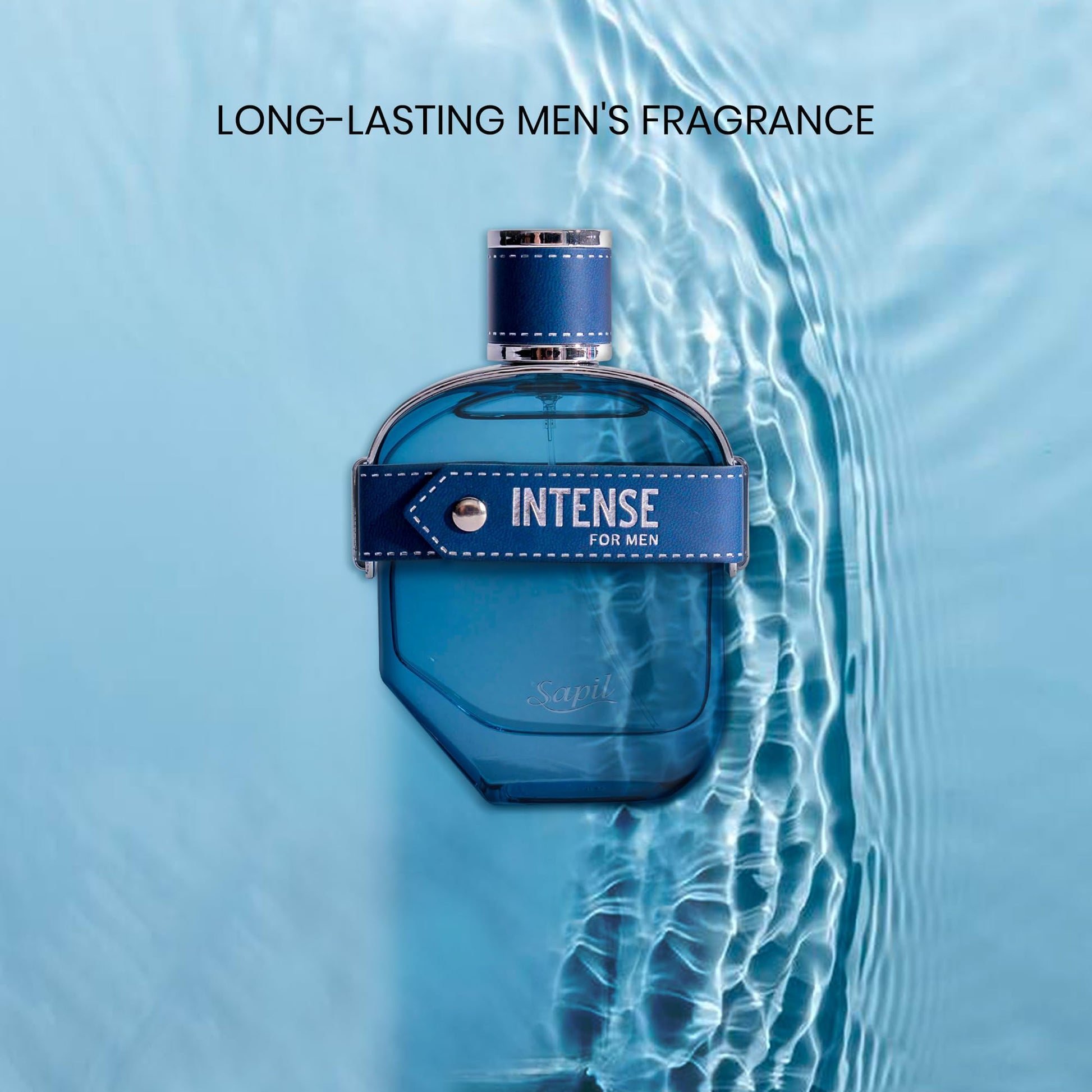 Sapil Intense Aromatic Spicy Men's Eau de Toilette with Lemon, Ginger & Vetiver – Long-Lasting, Bold & Masculine Fragrance for All Seasons & Occasions (100ml / 3.4oz) - Medaid International