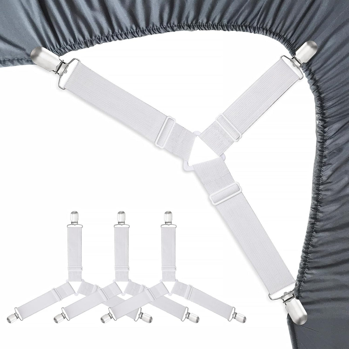 Set of 4 Bed Sheet Clips (20262c)