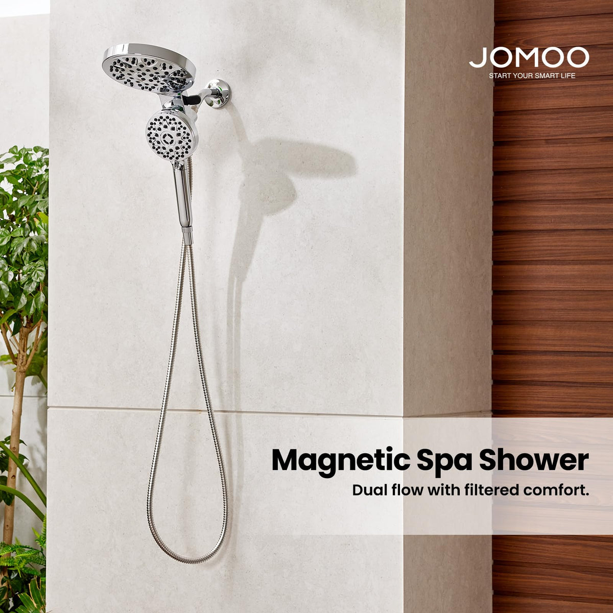 Magnetic Shower Head with Handheld,filtered shower head combo