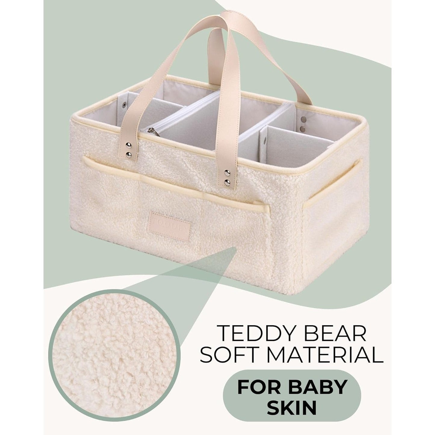 Little Baby Diaper Caddy Basket - Teddy