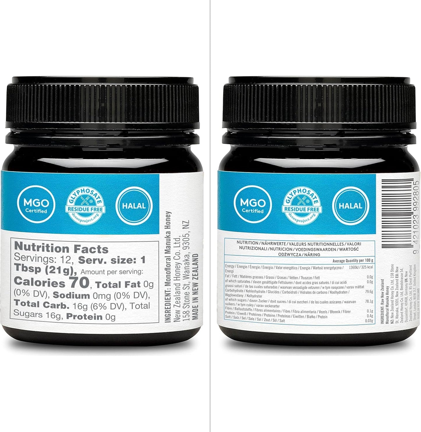 New Zealand Honey Co. Raw Manuka Honey UMF 26+ / MGO 1282+ | 8.8oz, Authentic UMF & MGO Certified, Traceable Hive to Home - Medaid International