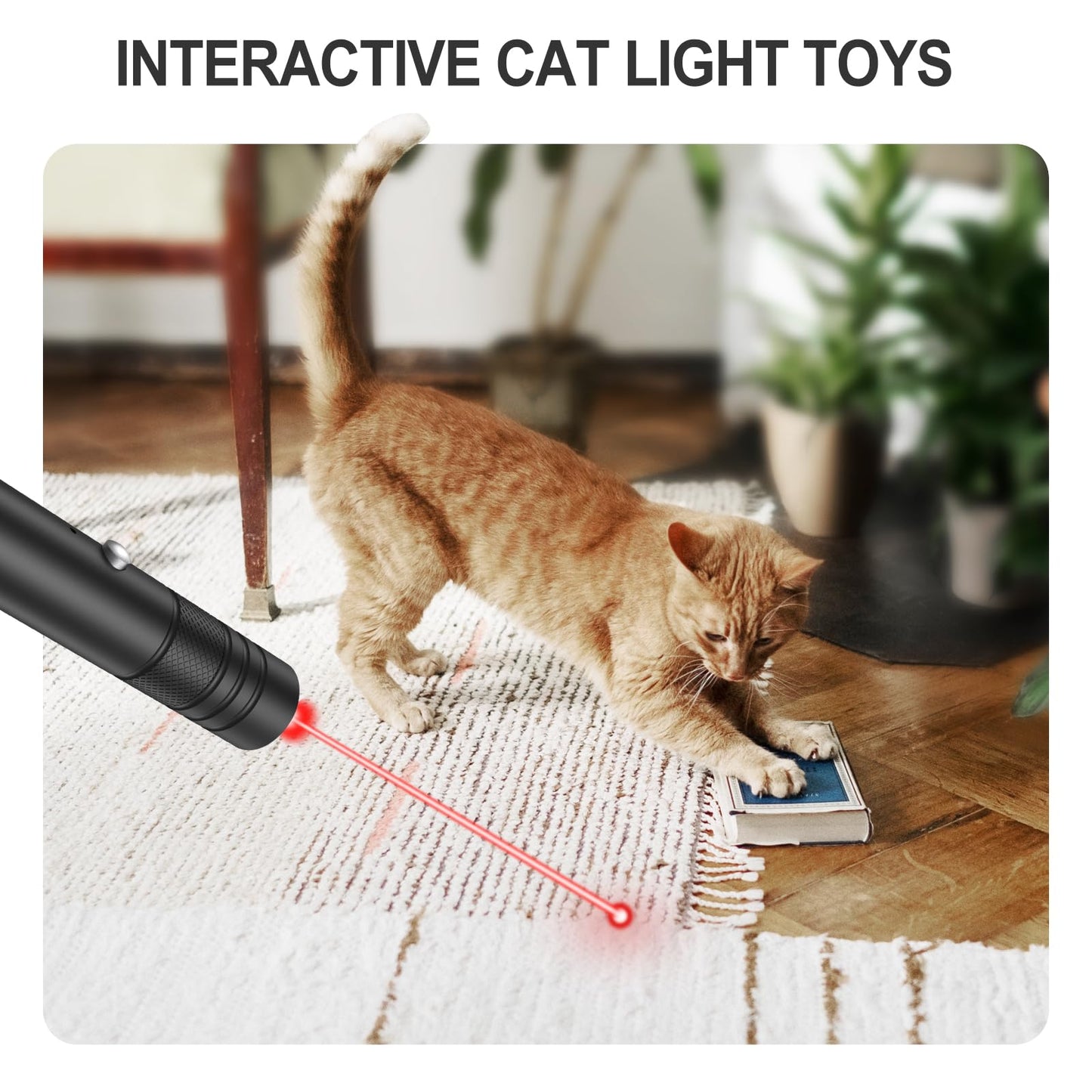 LETEAPII Red Light Flashlight, Long Distance USB Rechargeable Tactical Beam with Star Cap Adjustable Effect for Outdoor Journeys, Presentations, TV/LED/LCD Screens, and Stargazing - Medaid International
