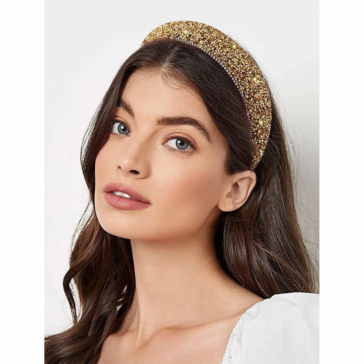 TERRIFI Rhinestone Headband Bling Sparkle Headbands Fashion Headbands Hair Accessories For Women Girls Gifts
