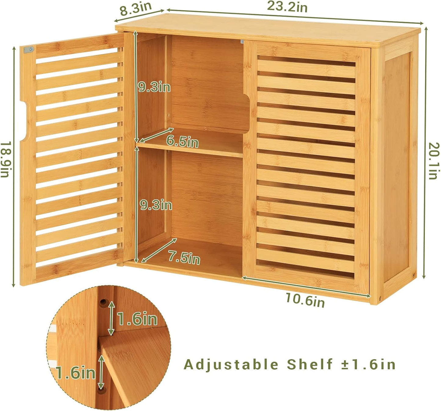 Bamboo Wall Cabinet