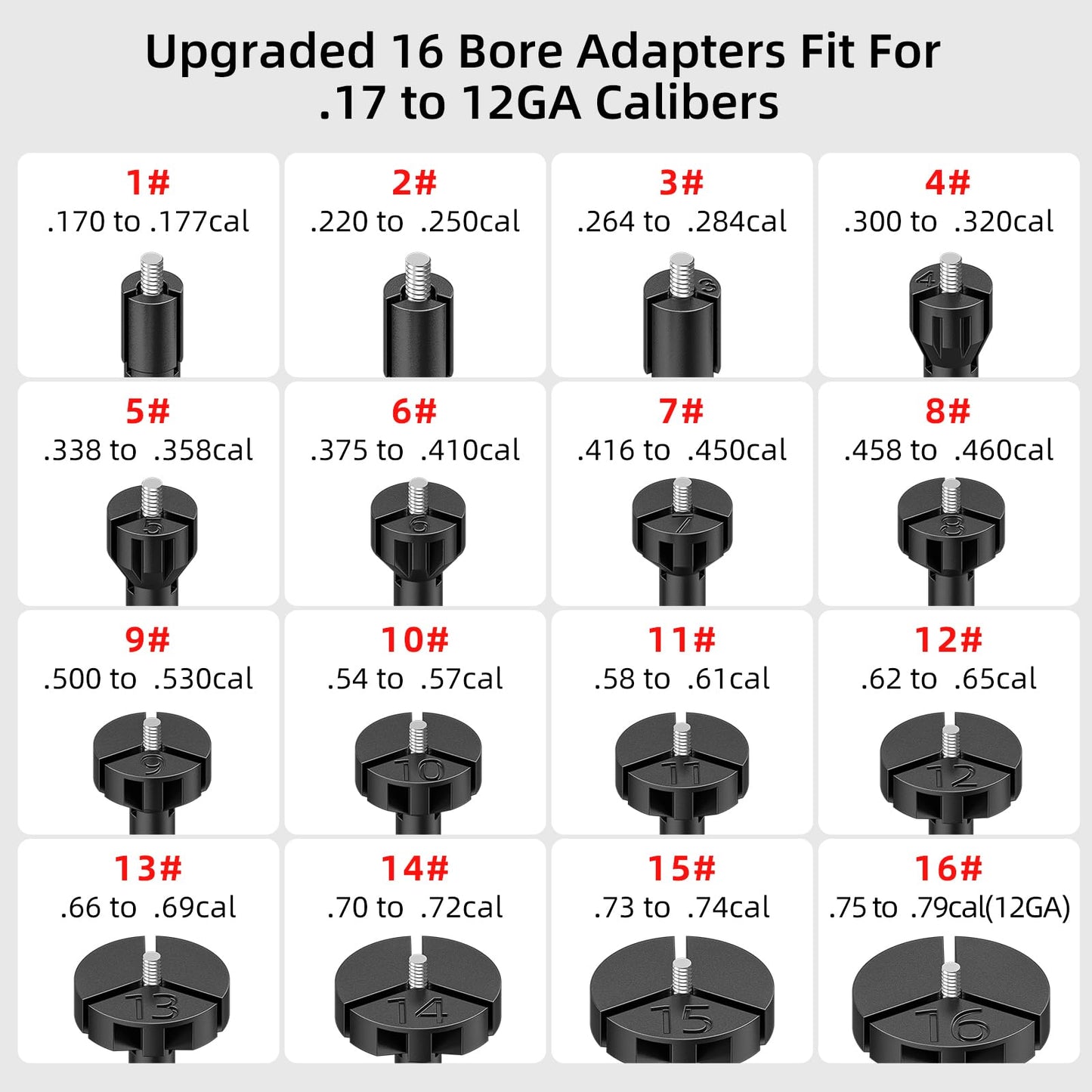 EZshoot Bore Sight Kit for .17 to 12GA Calibers BoreSighter with Button Switch Red Laser Bore Sight - Medaid International