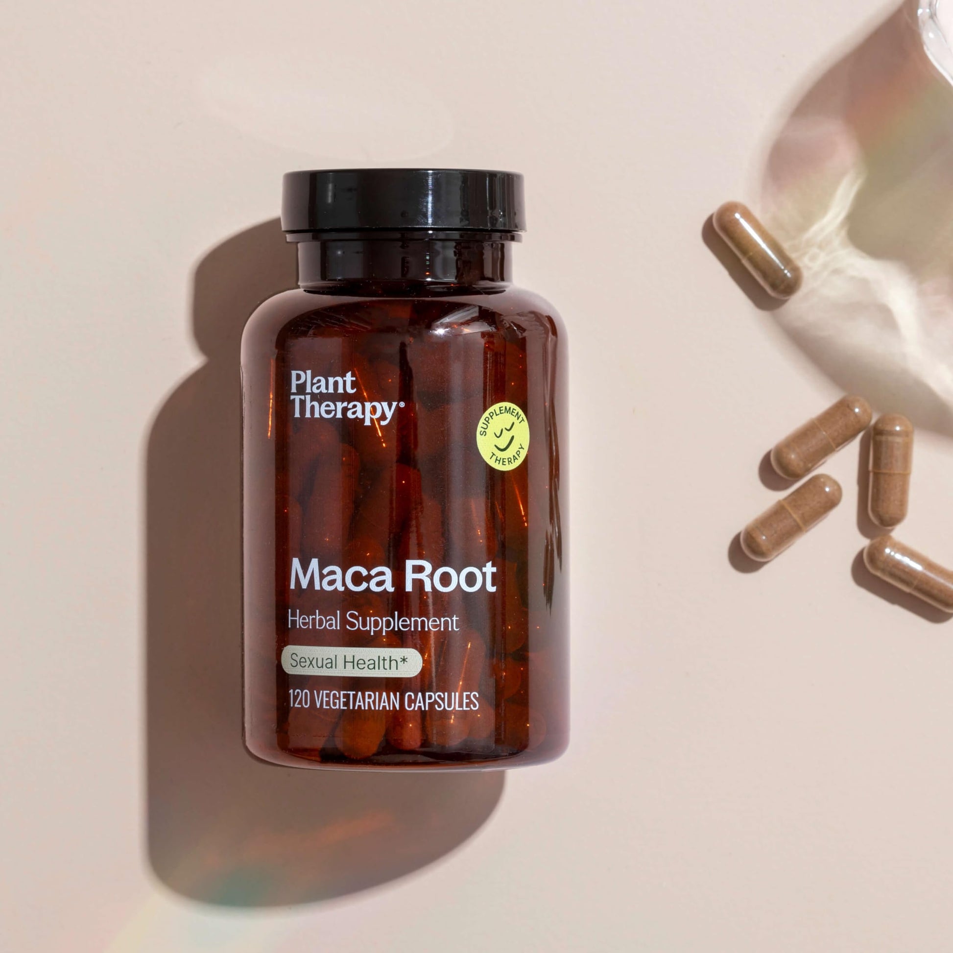 Plant Therapy Maca Root Capsules Manufactured in USA 4 Month Supply Supports Sexual Health, Mood Boosting, Energizing & Reduces Tension Supplements for Men & Women 120 Vegetarian Capsule - Medaid International