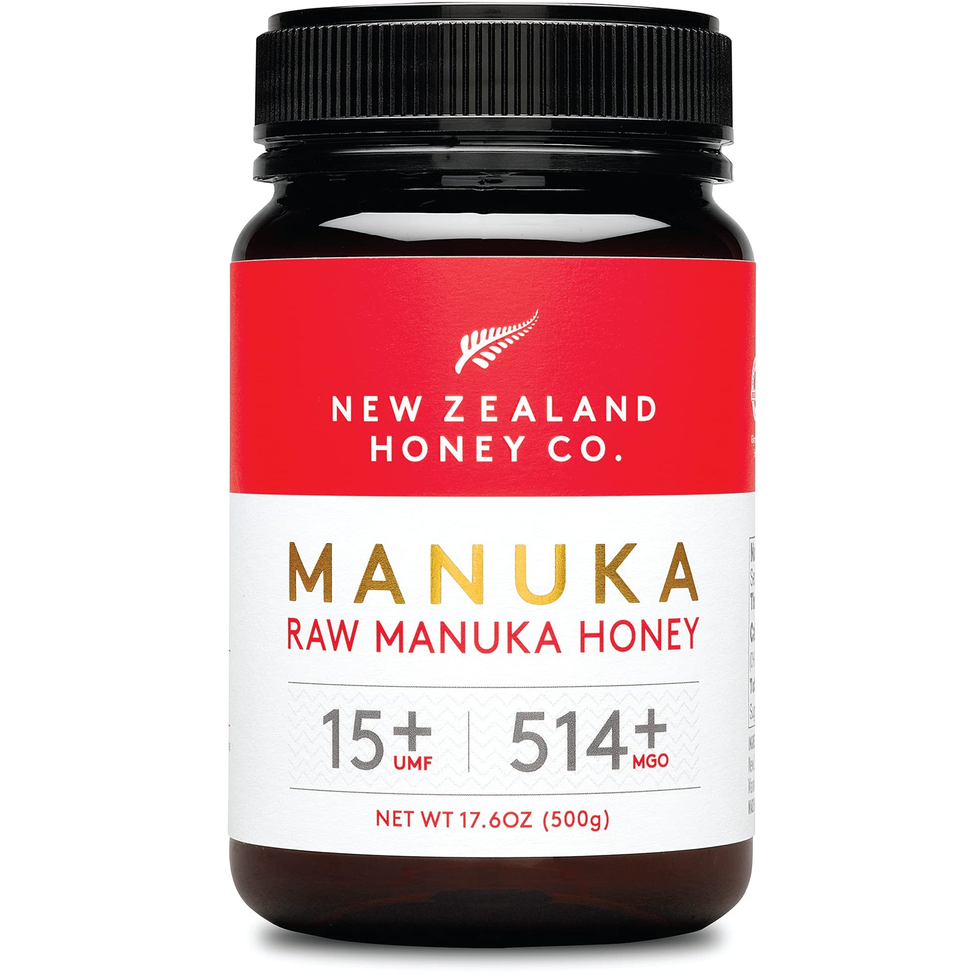 New Zealand Honey Co. Raw Manuka Honey UMF 15+ | MGO 514+, UMF Certified / 17.6oz - Medaid International