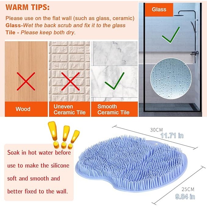 Silicone Shower Scrubber