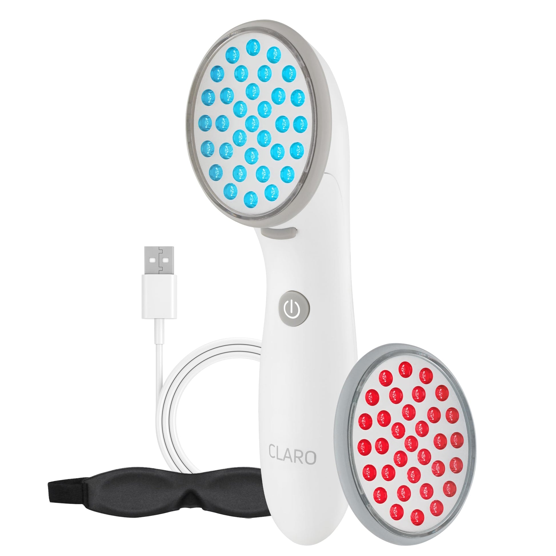Spa Sciences CLARO Clinically Proven Blue & Red LED Acne Treatment Light Therapy System-FDA Cleared-Rechargeable- Professional Home Acne Healing/Clearing Treatment - Medaid International