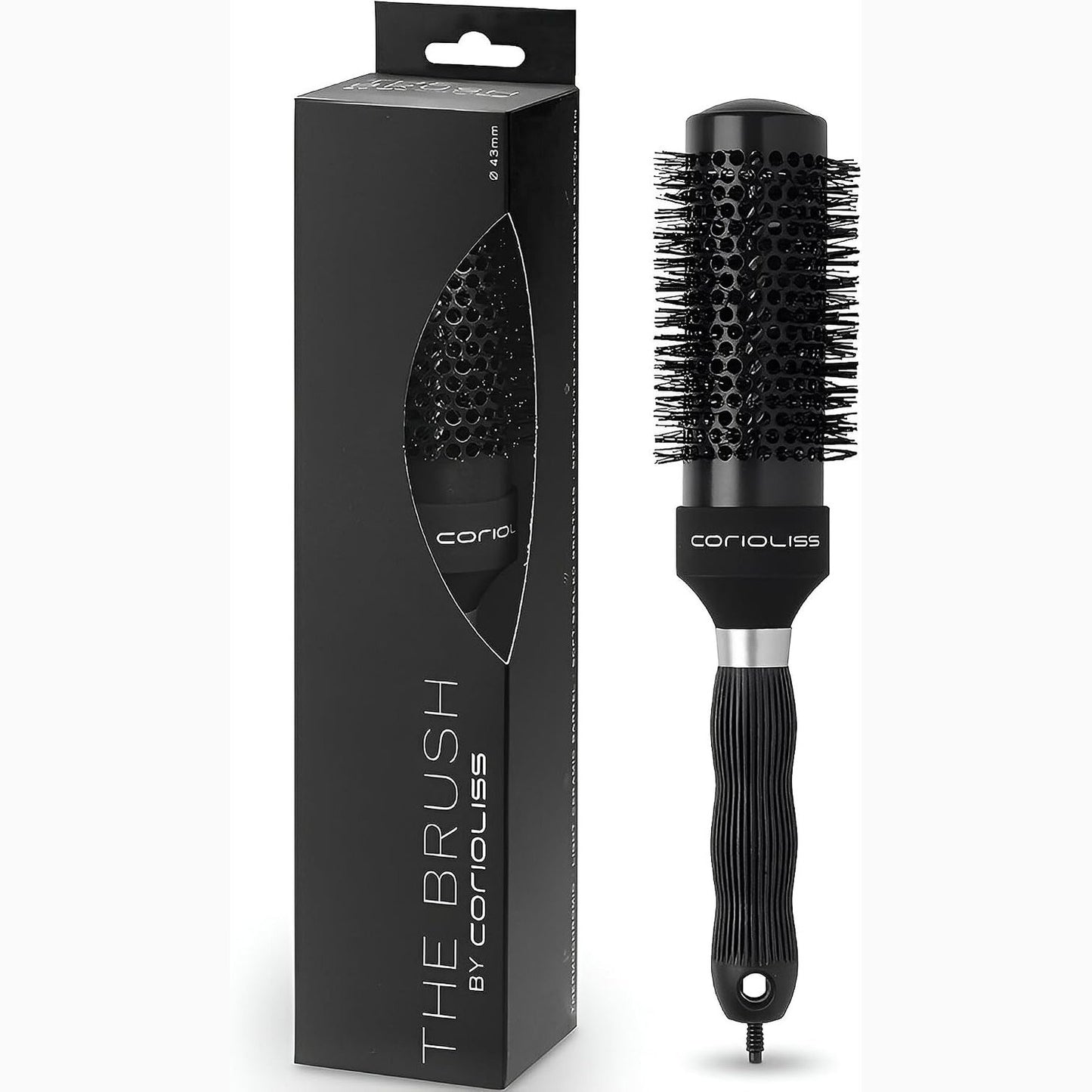 CORIOLISS | Hair Roller Brush for Women | Professional Hair Brush with Thermochromic Ceramic | Ideal for Short Hair and Precise Styling Works 43 MM