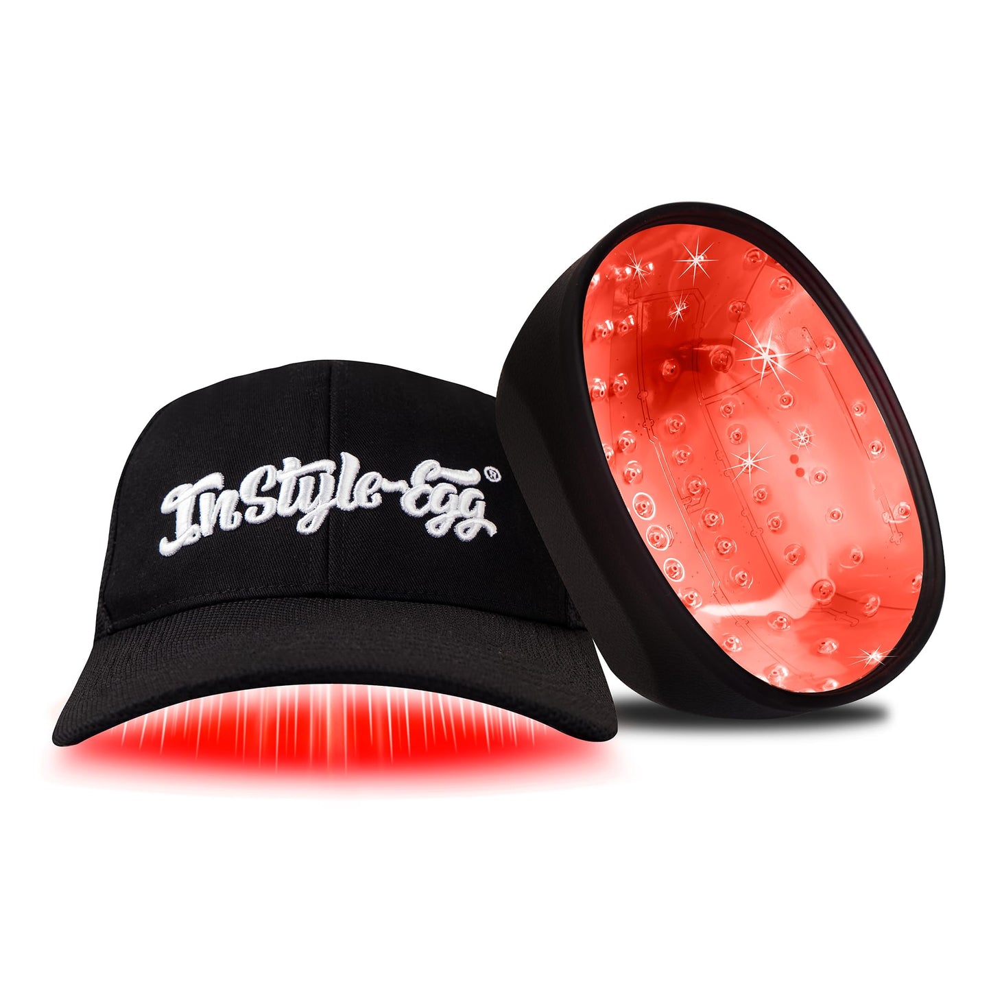 Instyle Egg Laser Hair Growth Cap – 80 Medical-Grade Diodes, FDA Cleared LLLT Red Light Therapy for Hair Regrowth & Thicker Hair, Hair Loss Treatment for Men & Women - Medaid International