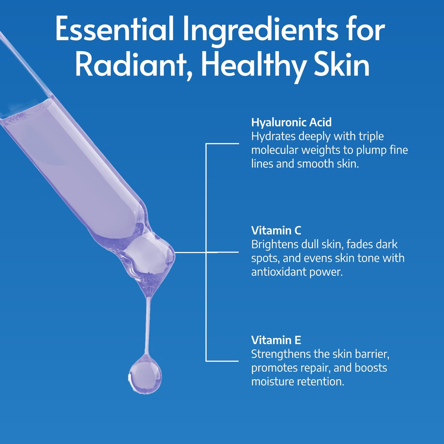 Sylk Hyaluronic Acid Serum for Face - Ultra Hydrating Anti Aging & Anti Wrinkle Serum with Vitamin C & E - Moisturizing & Plumping Formula for Smooth Skin - Microneedling - Korean Skincare - 2 fl oz - Medaid International