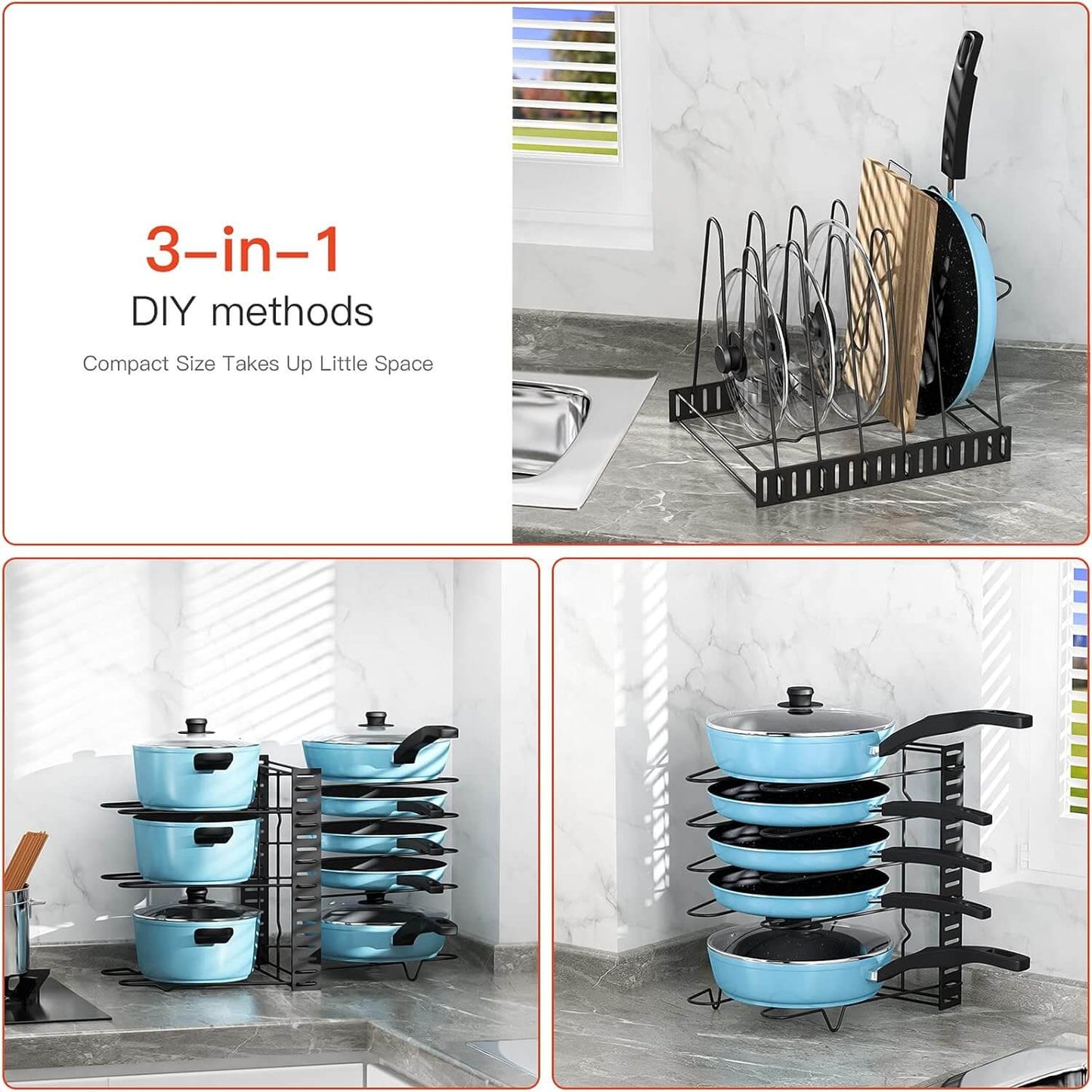 SpaceSaver Pan Rack 2-in-1